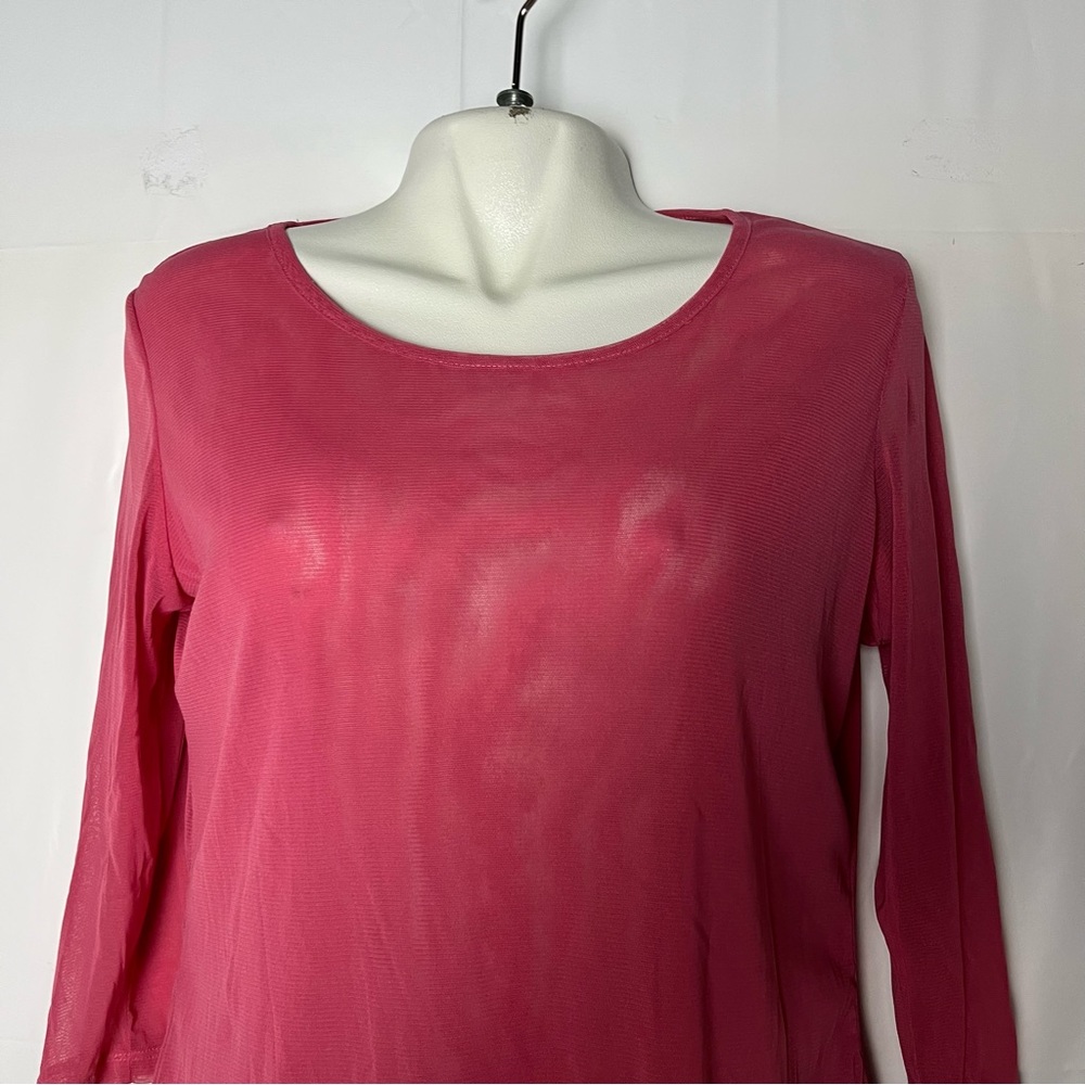 5/$25 Woman‎ 3/4 sleeve pink blouse size small - Picture 3 of 14